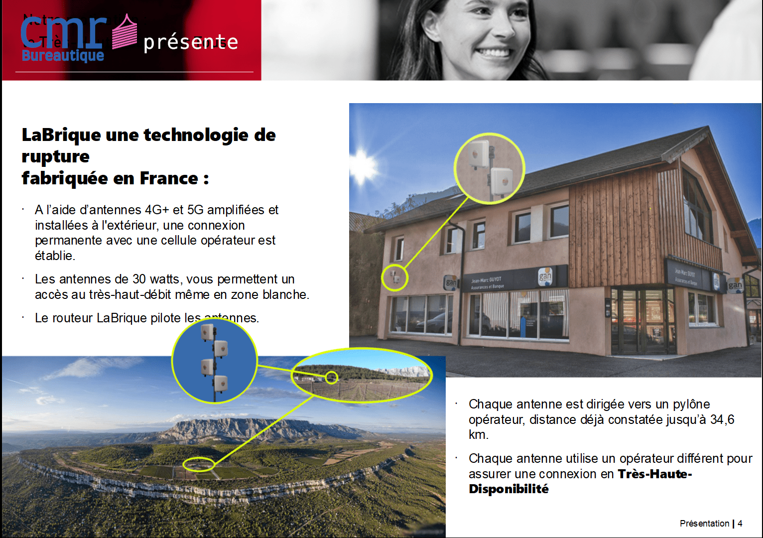 CMR Bureautique, Bourgoin-Jalieu, Isère présente LaBrique, technologie de rupture.
